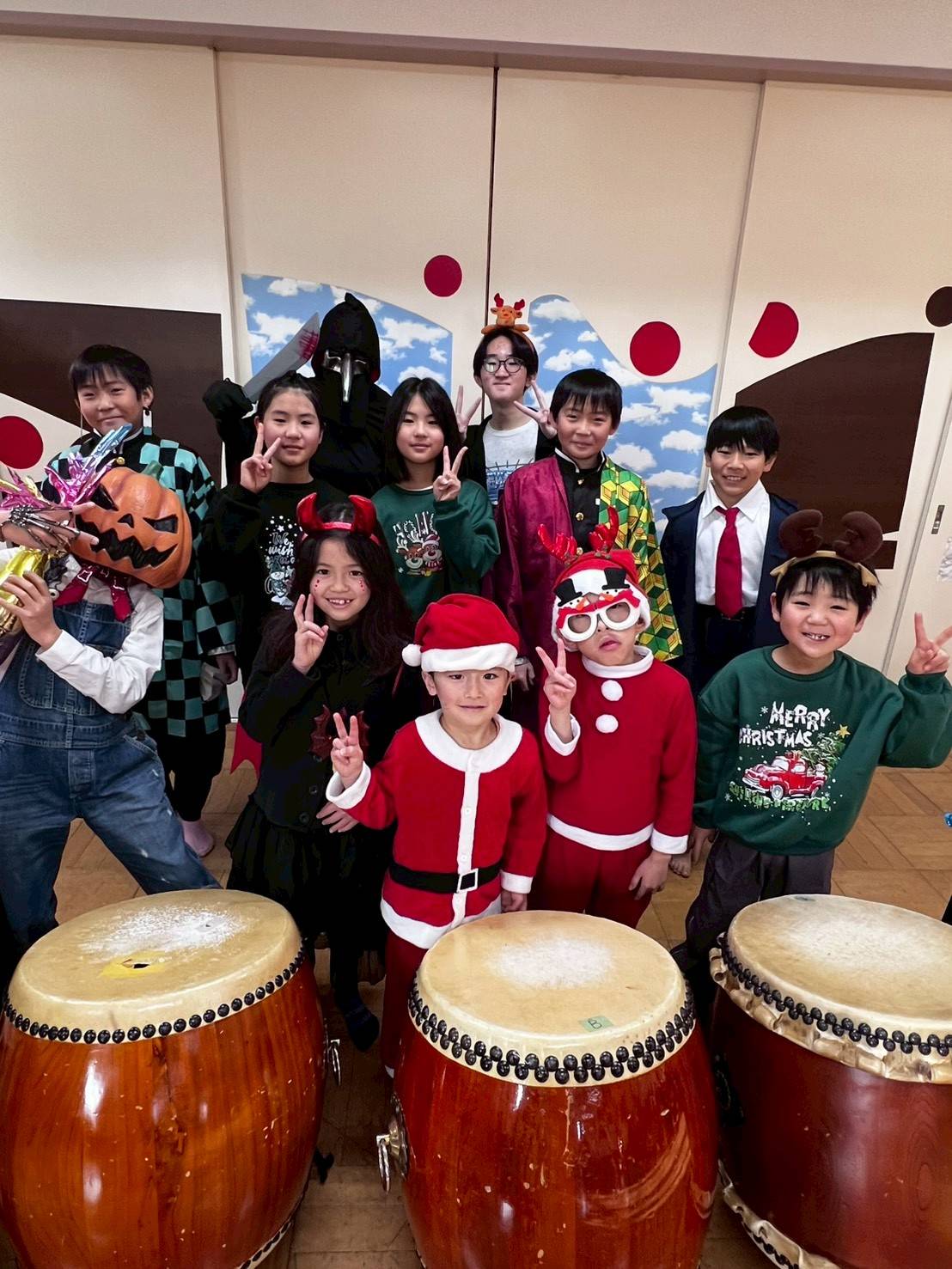 クリスマス会の集合写真